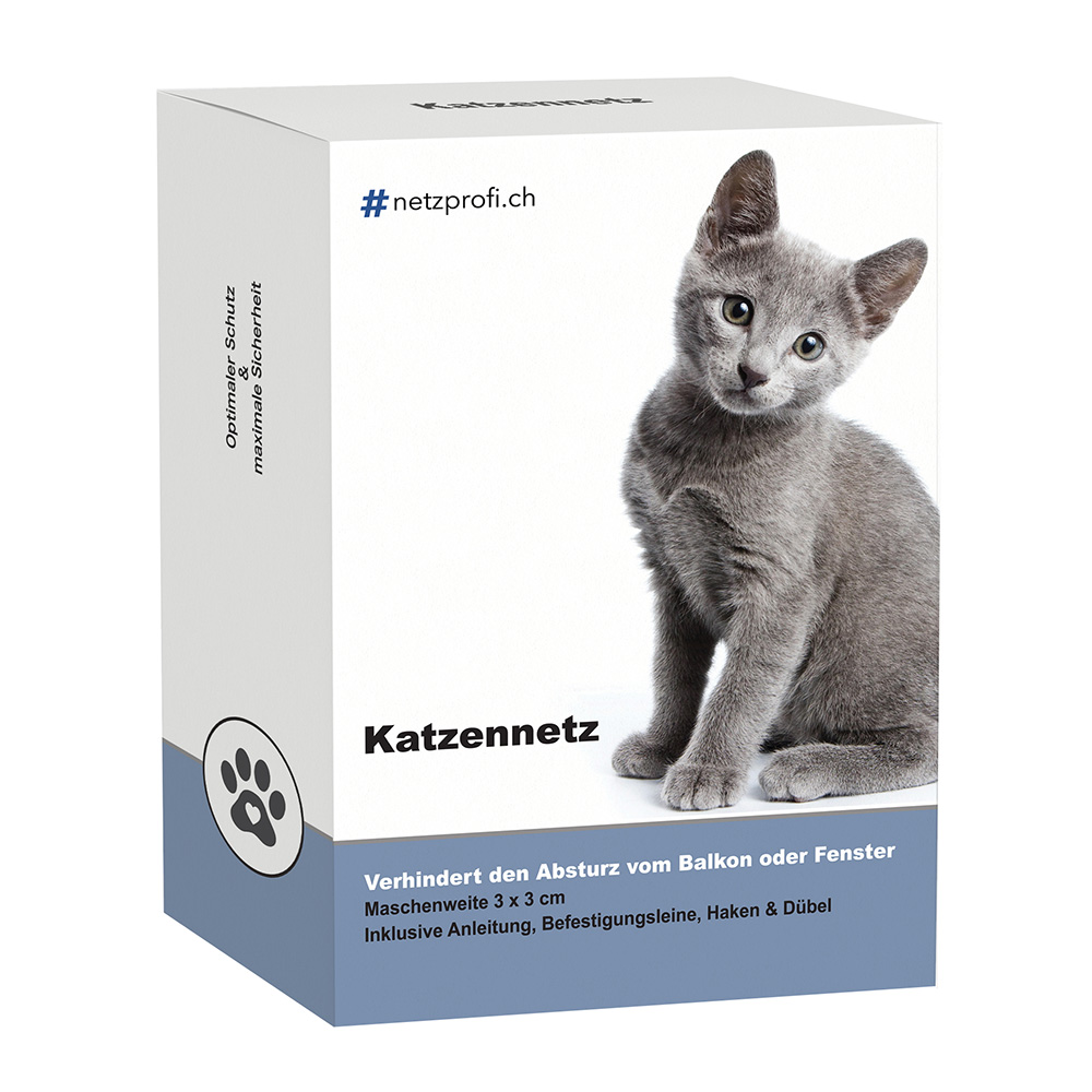 Katzennetz 4 x 3 m - Transparent