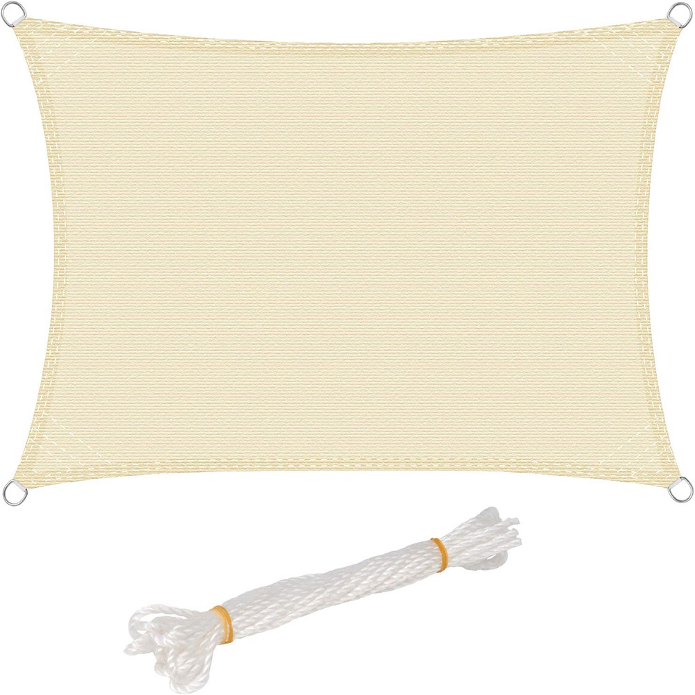 Sonnensegel 4 x 6 Meter Beige